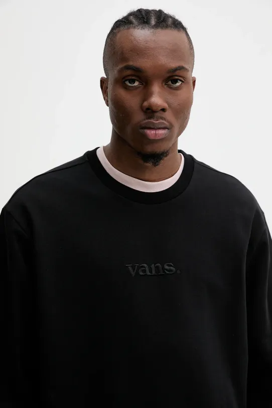 Vans hanorac de bumbac negru VN000NWBBLK1