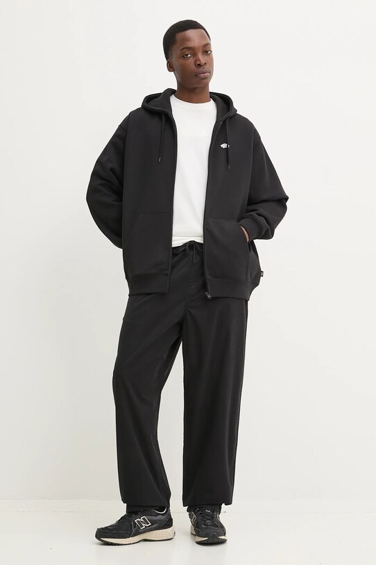 Vans hanorac de bumbac VN000P53Y281 negru SS25