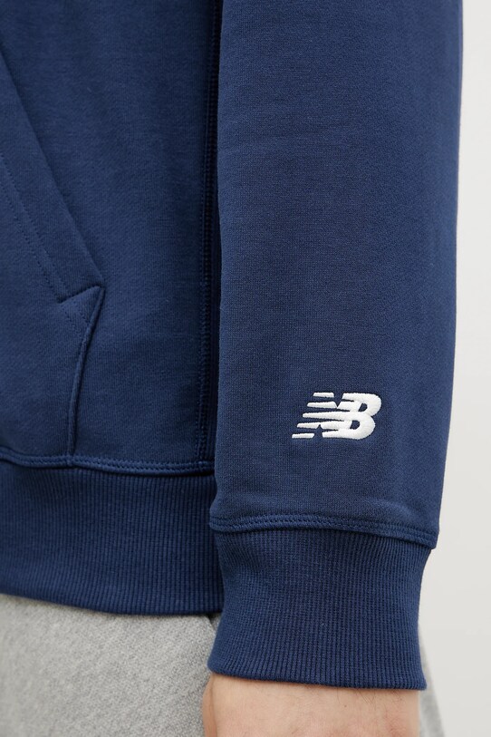 New Balance hanorac de bumbac MT51935NNY bleumarin
