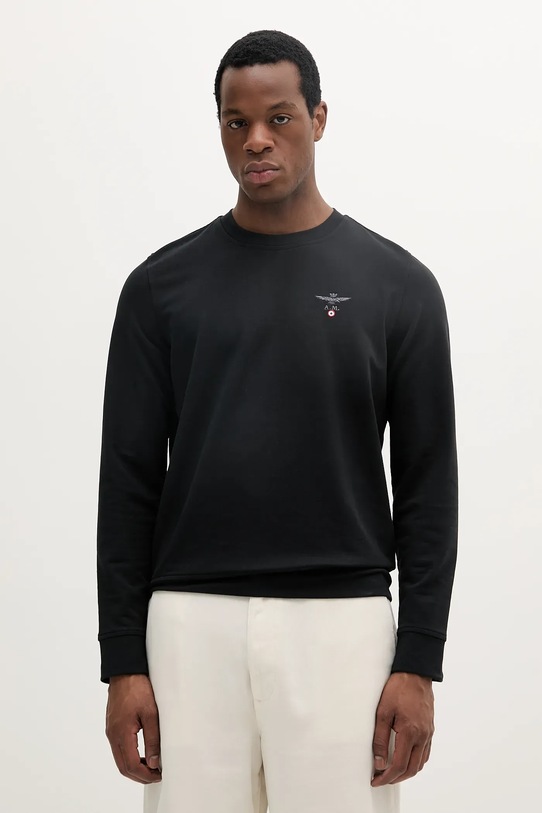 Mikina Aeronautica Militare bez kapuce černá FE1769F459