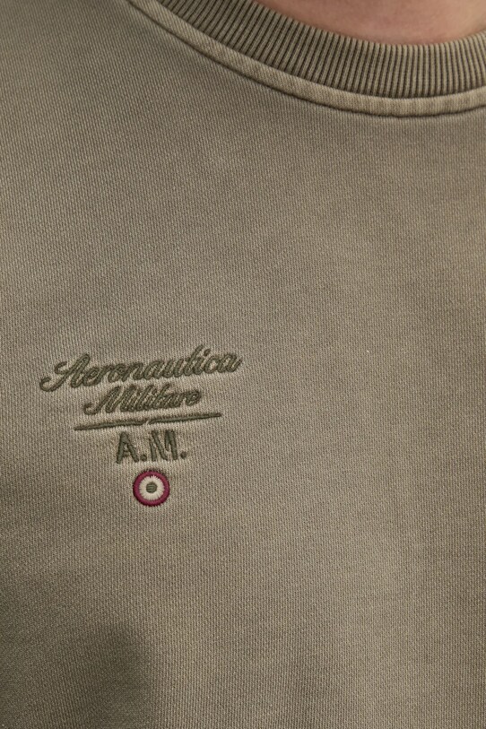 Bavlnená mikina Aeronautica Militare FE1991F583 zelená