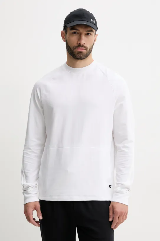 Tepláková mikina On Studio bez kapuce bílá 1MF11750069