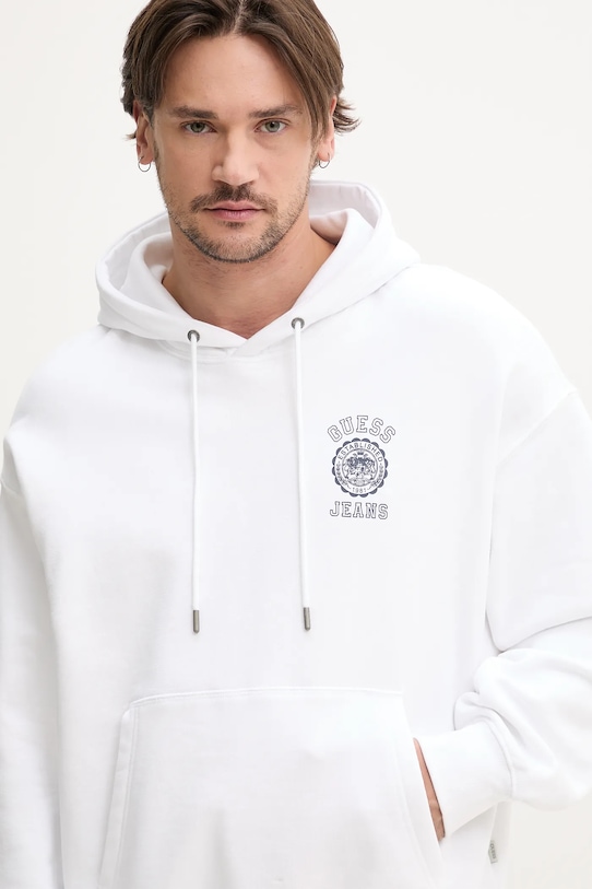Guess Jeans bluza bawełniana biały M5GQ21.KCPR1