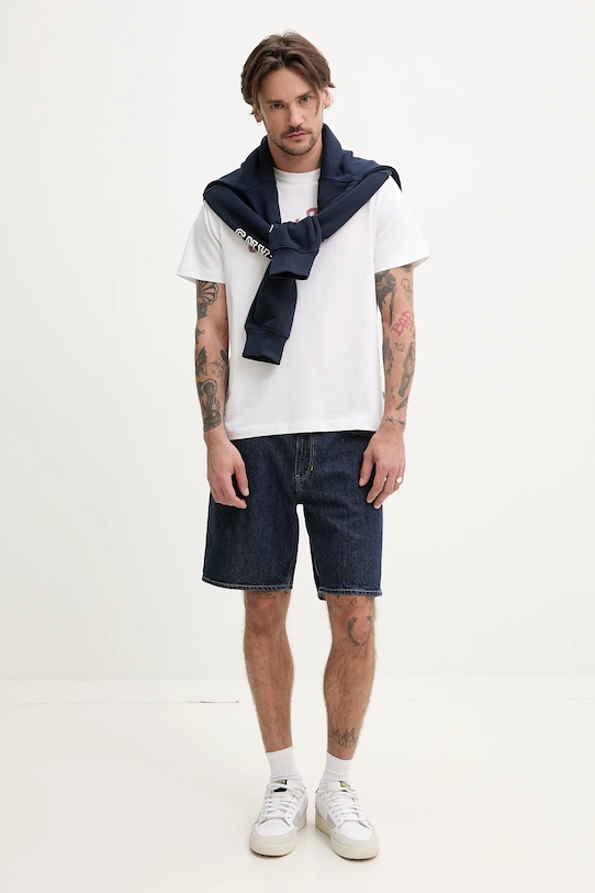 Guess Jeans bluza bawełniana M5GQ21.KCPR1 granatowy SS25