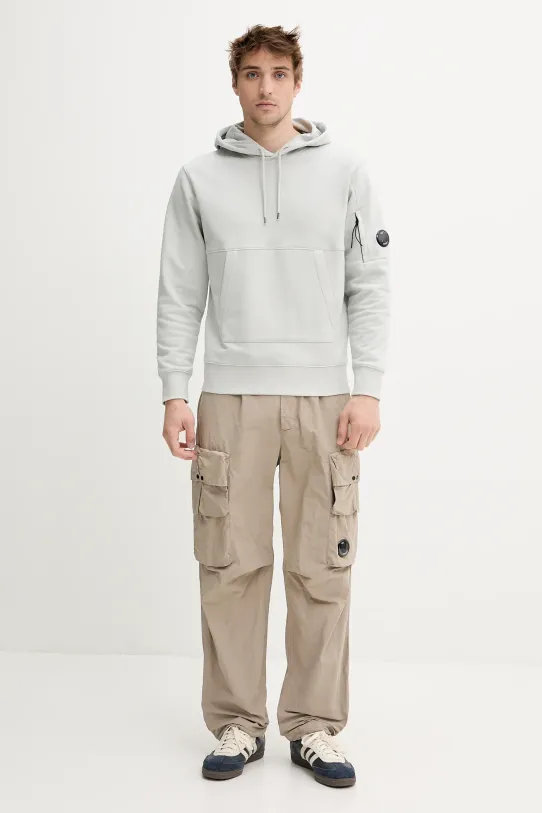 C.P. Company bluza bawełniana 18CMSS024A005086W szary SS25