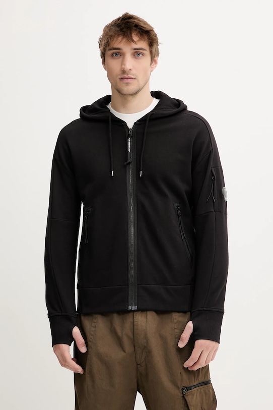 Bavlnená mikina bavlna čierna 18CMSS025A005086W