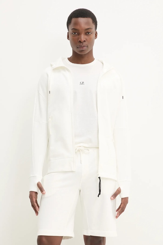 Bavlnená mikina C.P. Company bavlna béžová 18CMSS028A005086W