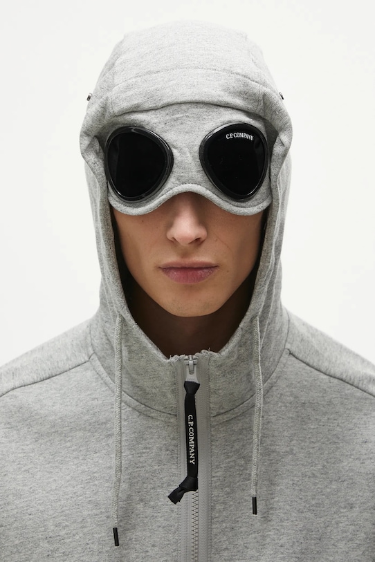 C.P. Company hanorac de bumbac gri 18CMSS028A005086W