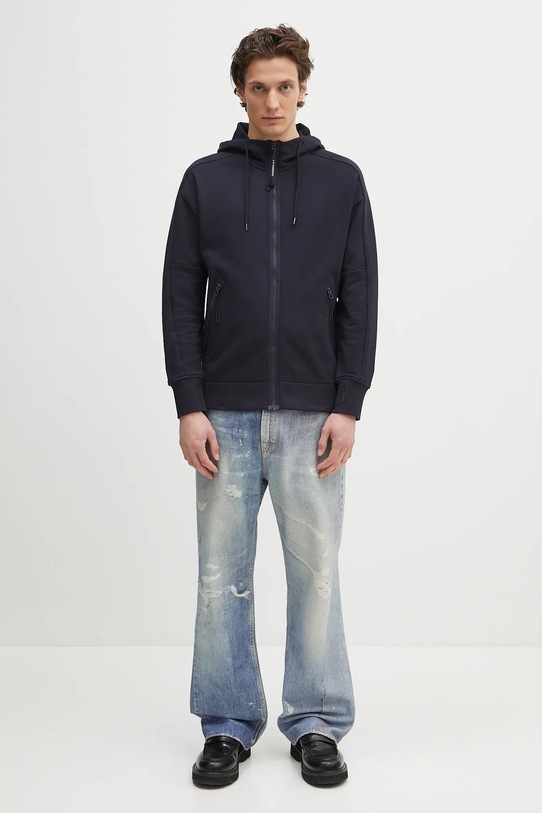 Хлопковая кофта C.P. Company 18CMSS028A005086W тёмно-синий