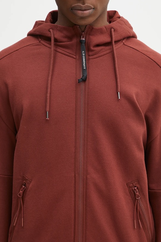 Bavlněná mikina C.P. Company 18CMSS028A005086W burgundské