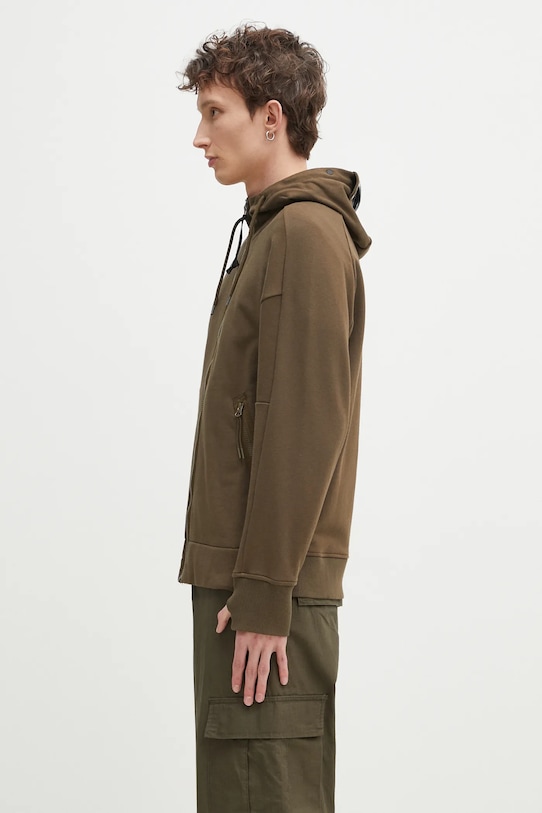 Бавовняна кофта C.P. Company 18CMSS028A005086W зелений SS25