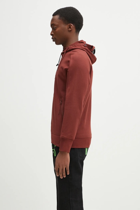 C.P. Company felpa in cotone 18CMSS028A005086W rosso SS25