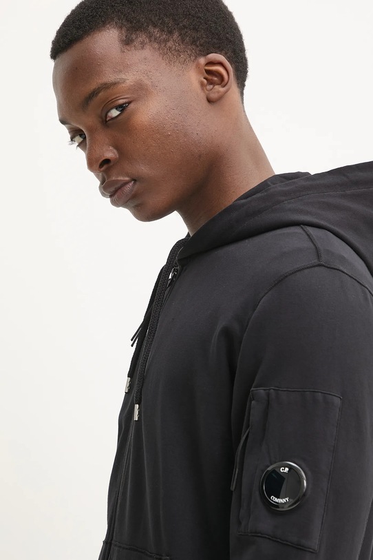Хлопковая кофта C.P. Company чёрный 18CMSS057A002246G