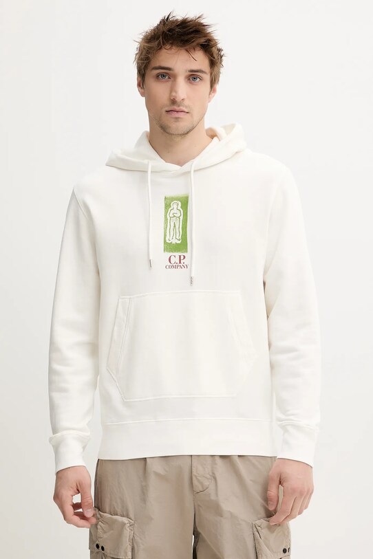 Odzież C.P. Company bluza bawełniana 18CMSS313A006312G beżowy