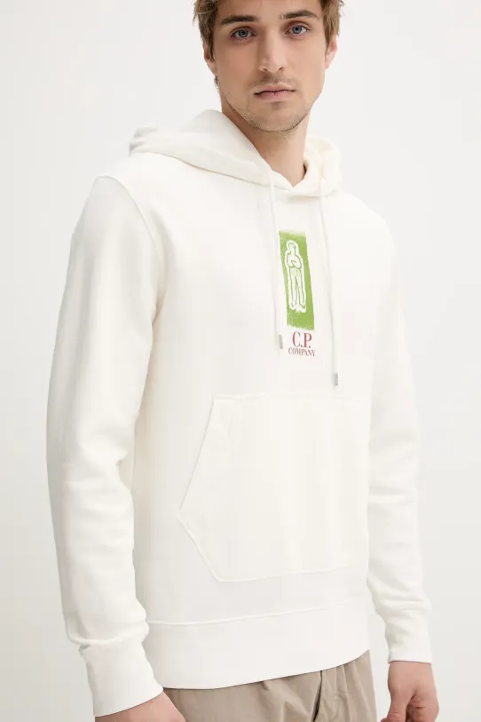 C.P. Company bluza bawełniana beżowy 18CMSS313A006312G