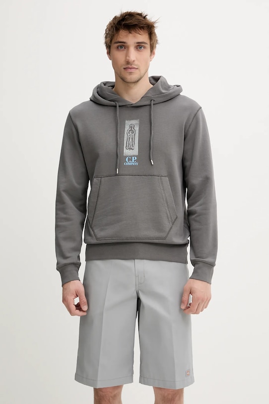 Odzież C.P. Company bluza bawełniana 18CMSS313A006312G szary