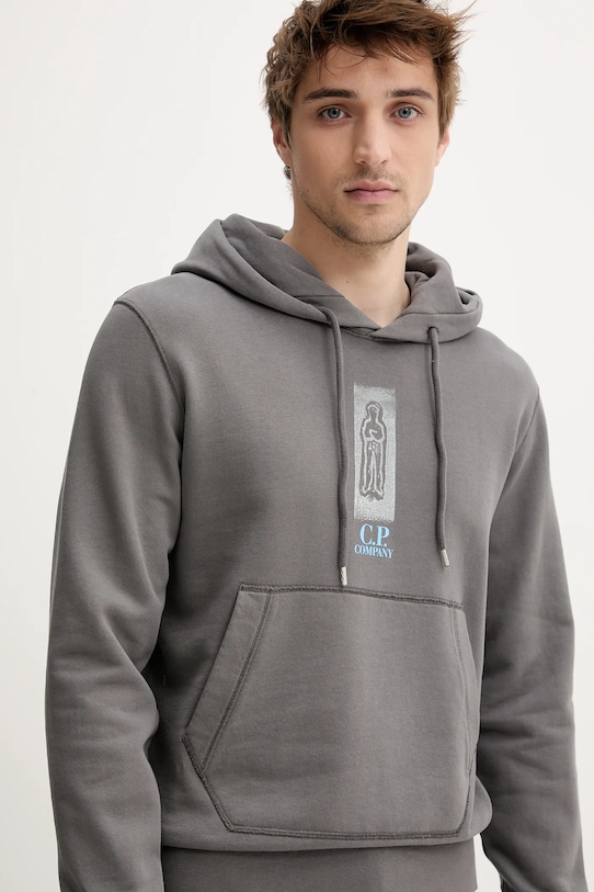 C.P. Company bluza bawełniana szary 18CMSS313A006312G