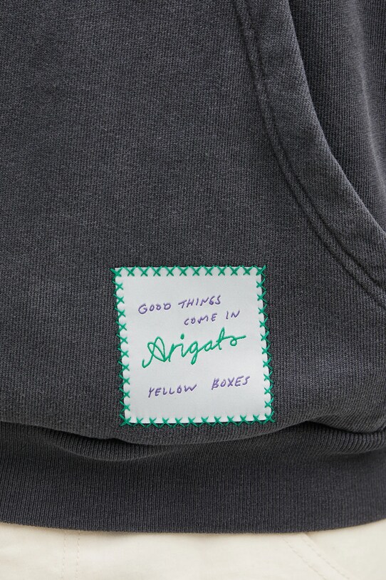 Axel Arigato bluza bawełniana Patch Washed Hoodie czarny A2993001