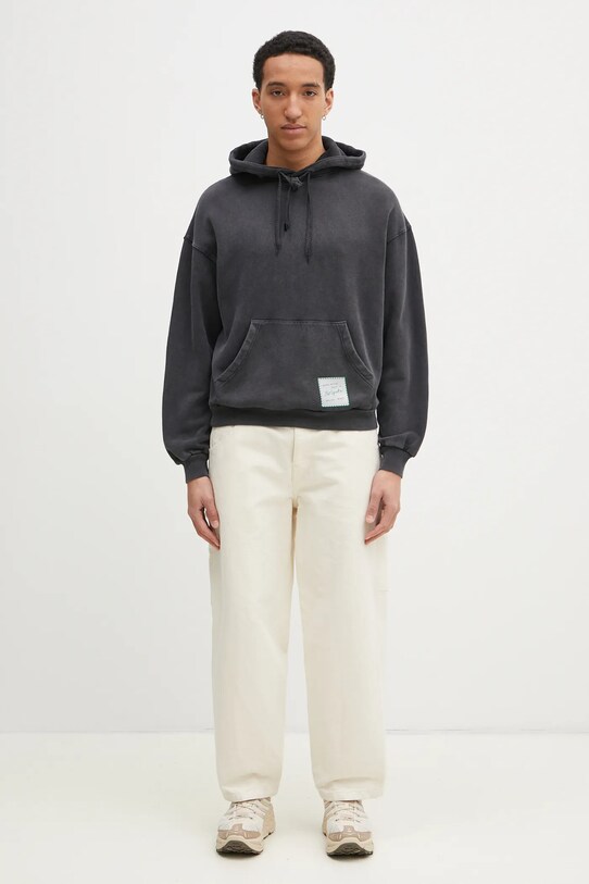 Axel Arigato bluza bawełniana Patch Washed Hoodie A2993001 czarny