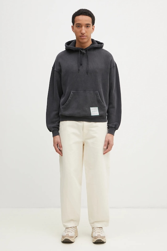 Памучен суичър Axel Arigato Patch Washed Hoodie A2993001 черен