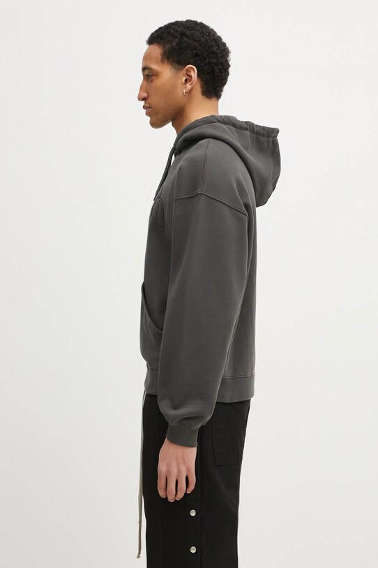 Bavlněná mikina Axel Arigato Motto Hoodie A3022001 šedá SS25