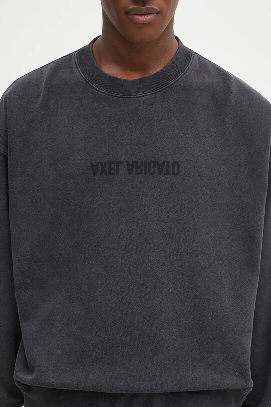 Бавовняна кофта Axel Arigato Distort Washed Sweatshirt чорний A3122004