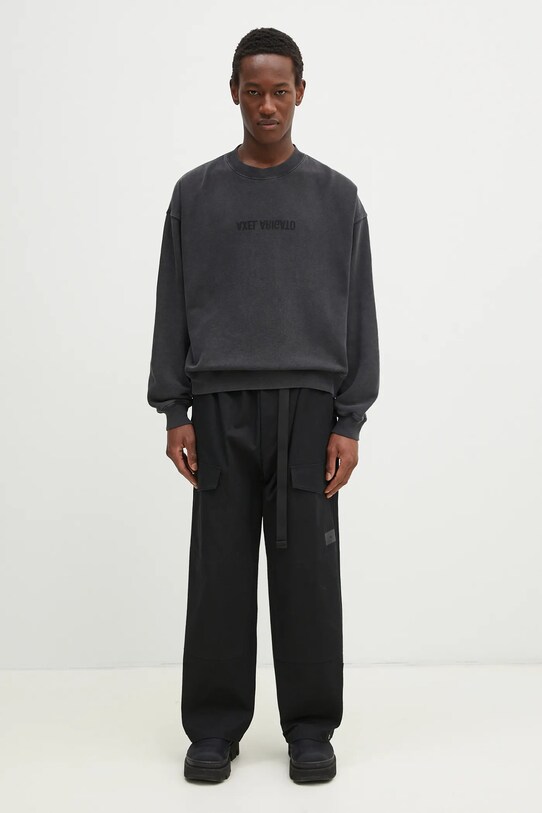 Бавовняна кофта Axel Arigato Distort Washed Sweatshirt A3122004 чорний