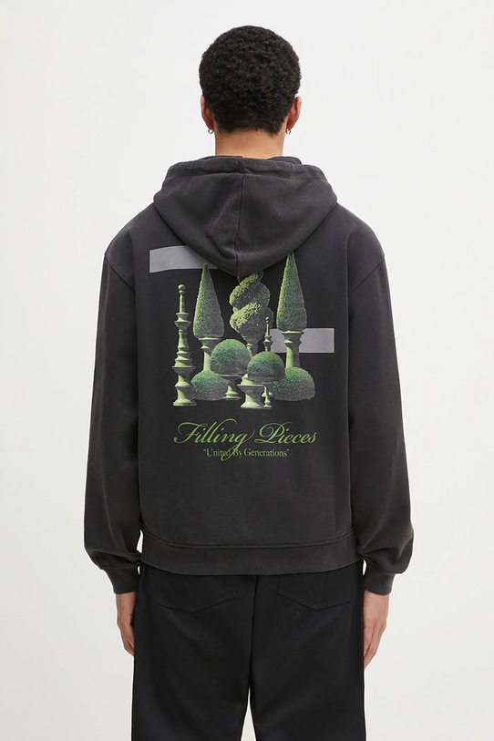 Odzież Filling Pieces bluza bawełniana Topiary 80699840626 szary