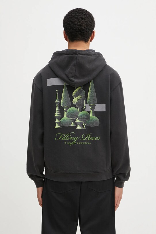 Дрехи Памучен суичър Filling Pieces Topiary 80699840626 сив