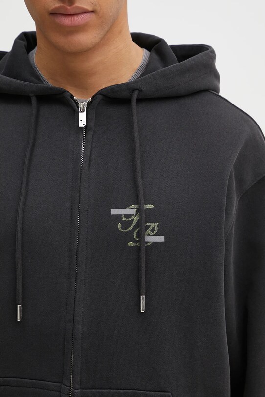 Памучен суичър Filling Pieces Topiary сив 80699840626