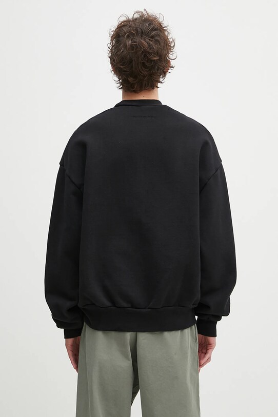 Одяг Бавовняна кофта MKI MIYUKI ZOKU 800 Gsm Superweight Crewneck 800.GSM.SUPERWEIGHT.CBL чорний