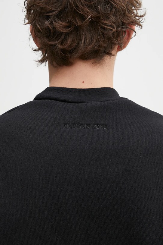 Бавовняна кофта MKI MIYUKI ZOKU 800 Gsm Superweight Crewneck чорний 800.GSM.SUPERWEIGHT.CBL