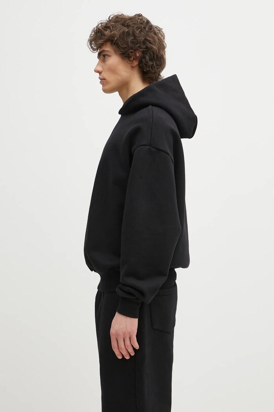 MKI MIYUKI ZOKU cotton sweatshirt 800 Gsm Superweight Hoody 800.GSM.SUPERW.HBL black SS25