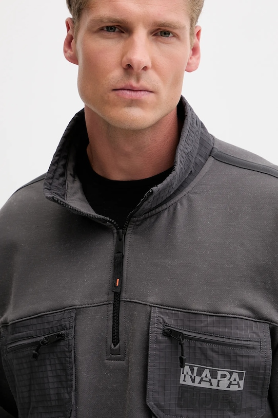 Napapijri bluza B-Tusco Hz szary NP0A4IC9H981