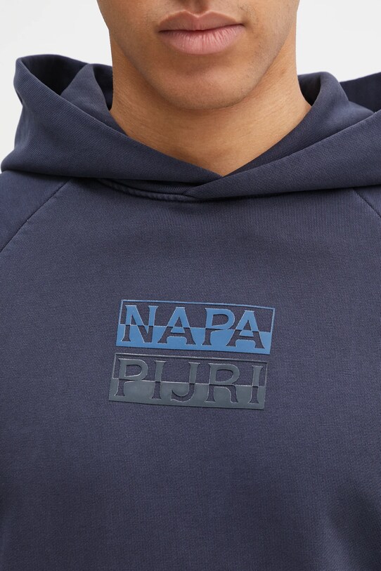 Napapijri hanorac de bumbac B-Cortona bleumarin NP0A4ICA1761