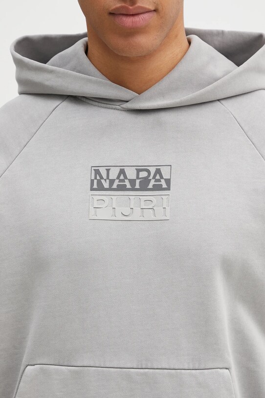 Napapijri hanorac de bumbac B-Cortona gri NP0A4ICAH621