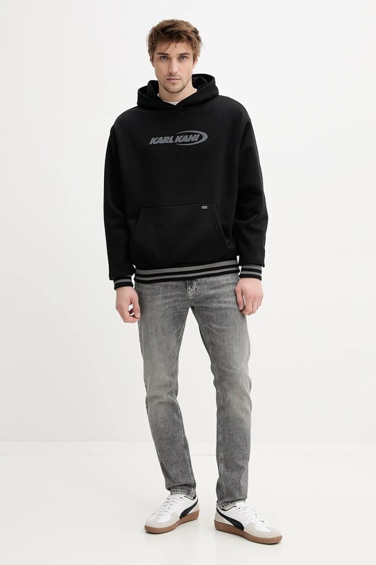 Karl Kani hanorac de bumbac 60210341 negru SS25
