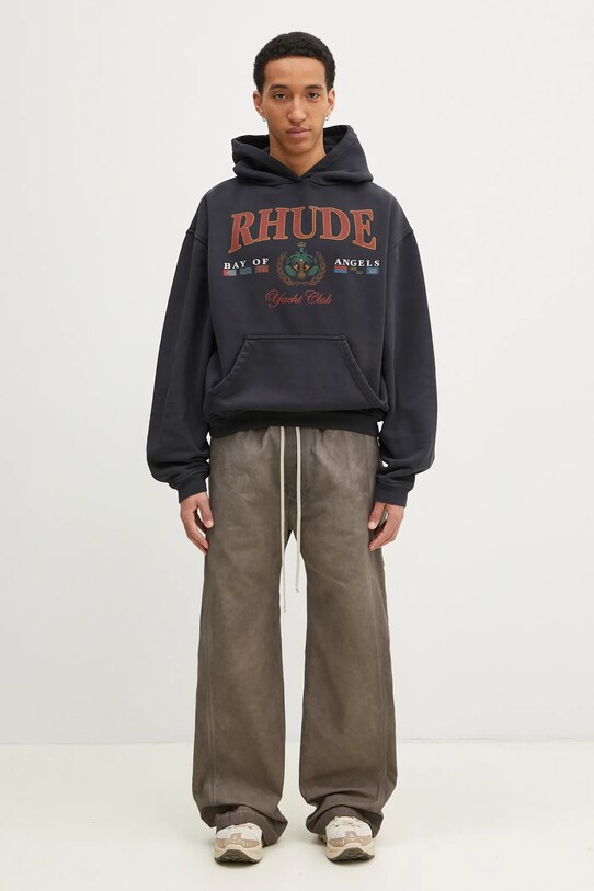 RHUDE hanorac de bumbac Bay Of Angels RHPS25HO01012 gri