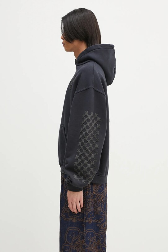 RHUDE cotton sweatshirt Cross Logo RHPS25HO02012 navy SS25