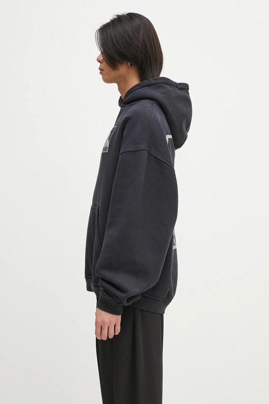 RHUDE hanorac de bumbac Moonlight Badge RHPS25HO05012 bleumarin SS25