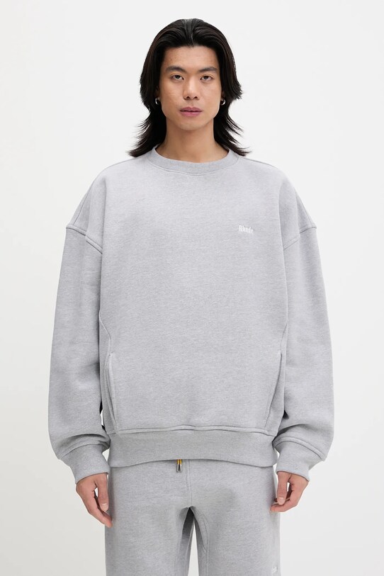 RHUDE sweatshirt Classique other gray RHSS25ST01229
