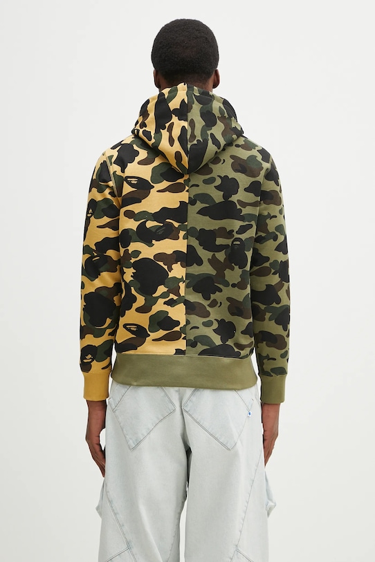 Odzież A Bathing Ape bluza bawełniana 1St Camo Separate 1L30114007 zielony