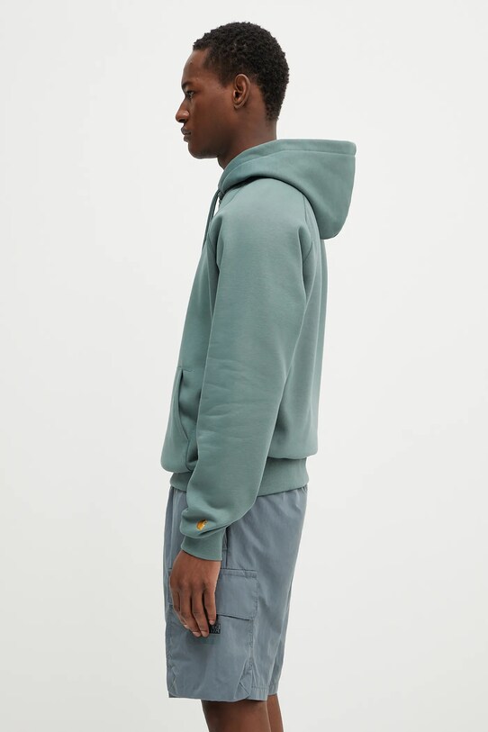 Carhartt WIP bluza Hooded Chase Sweat I033661.2N0XX zielony SS25