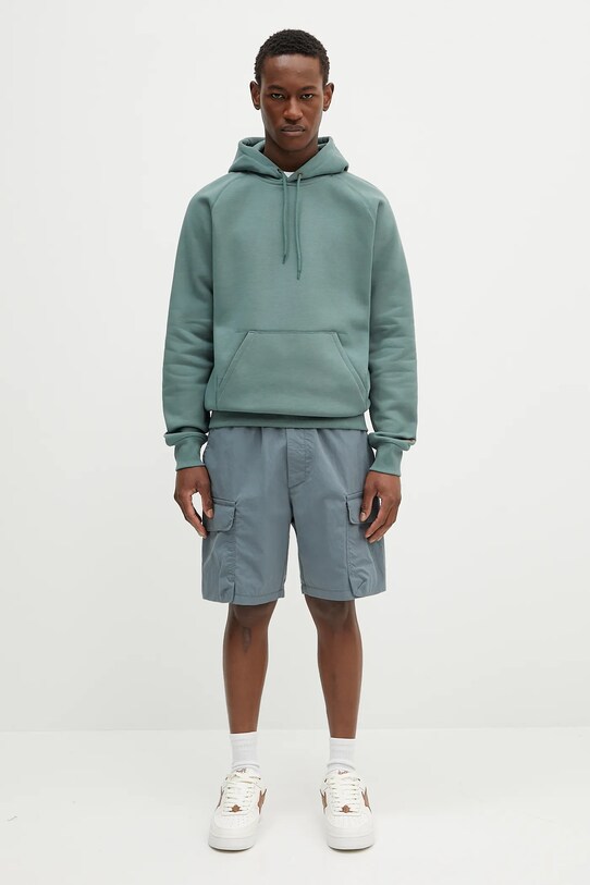 Carhartt WIP bluza Hooded Chase Sweat I033661.2N0XX zielony