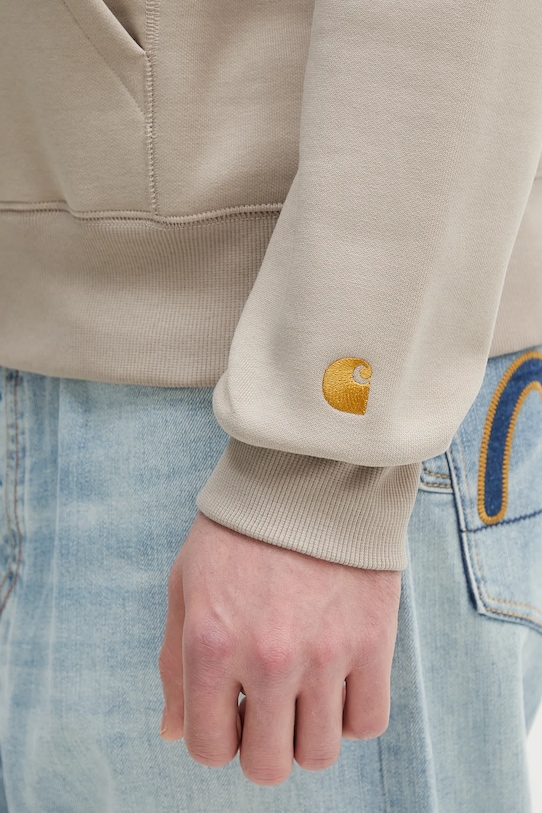 Carhartt WIP sweatshirt Hooded Chase Sweat beige I033661.2Q6XX