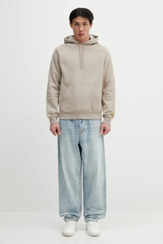 Mikina Carhartt WIP Hooded Chase Sweat I033661.2Q6XX béžová