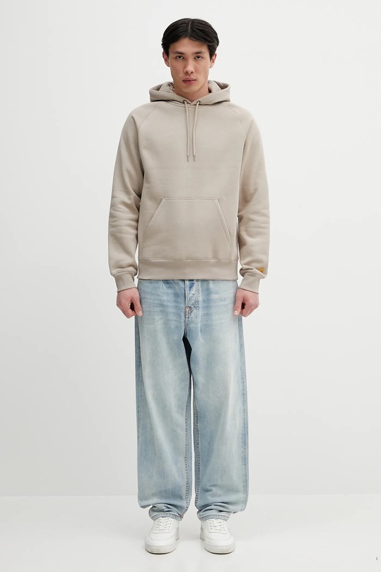 Carhartt WIP sweatshirt Hooded Chase Sweat I033661.2Q6XX beige