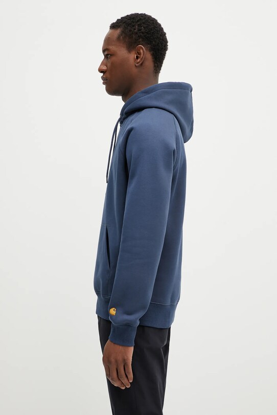 Mikina Carhartt WIP Hooded Chase Sweat I033661.2Q8XX modrá SS25