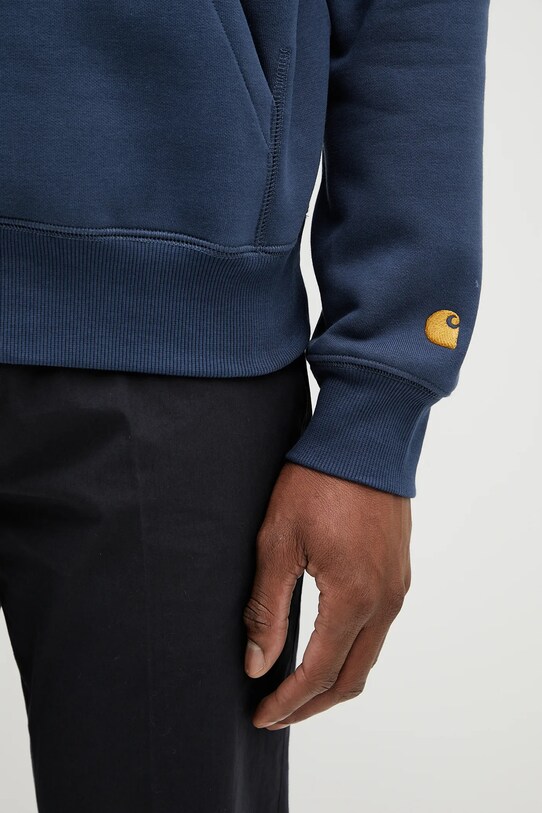 Mikina Carhartt WIP Hooded Chase Sweat modrá I033661.2Q8XX