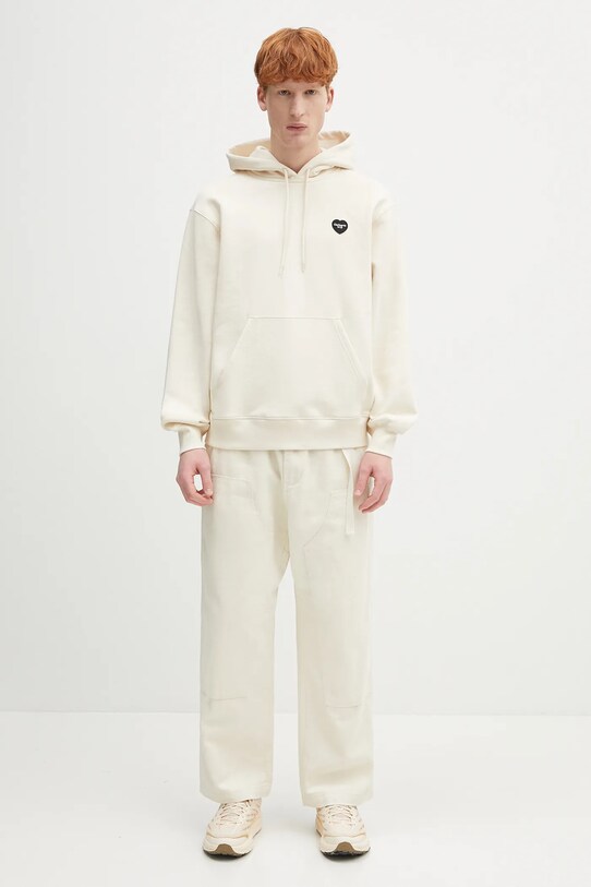 Carhartt WIP felpa in cotone Hooded Ingo Sweat I034498.32MXX beige